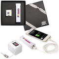 Micro-Boom Speaker & Econo Mobile Charger Gift Set